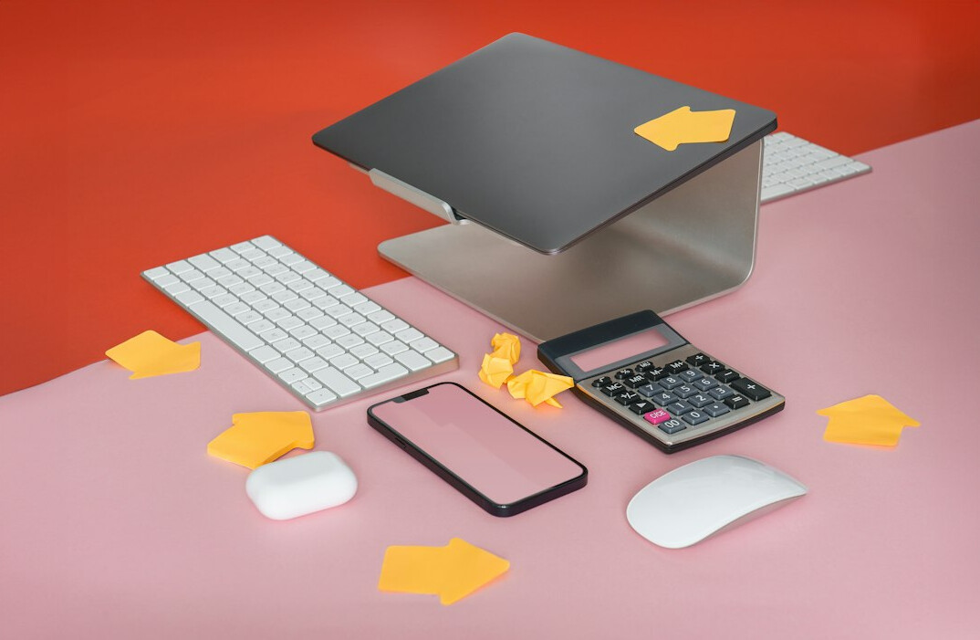 calculator on desk