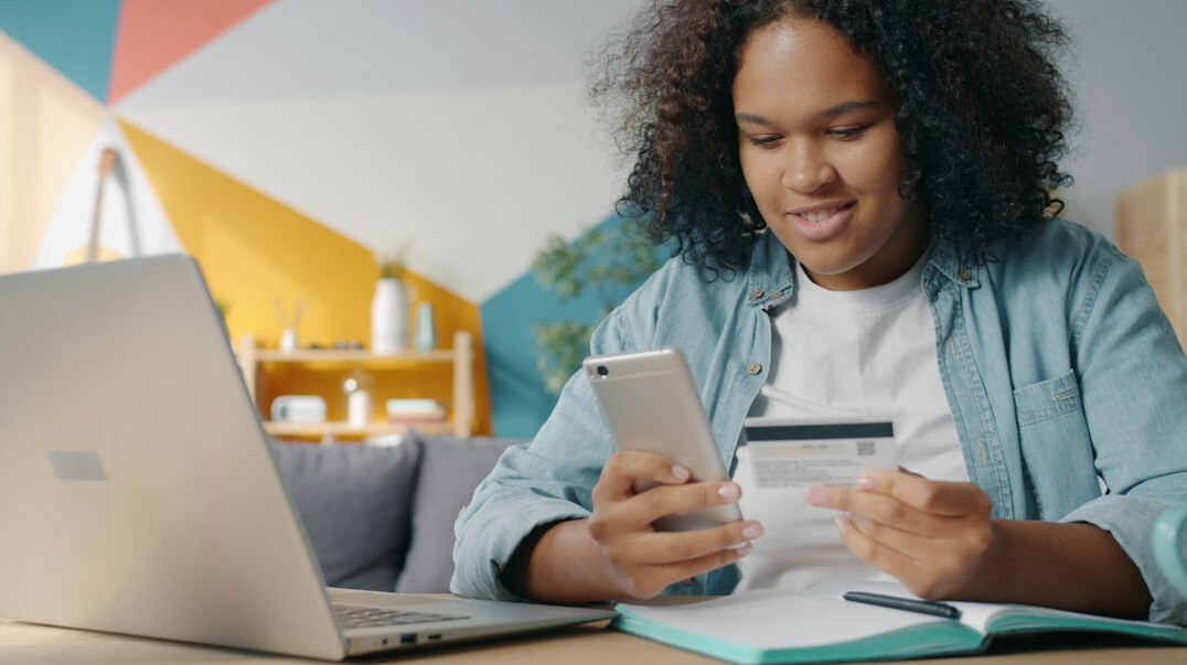 woman reviewing budget at home